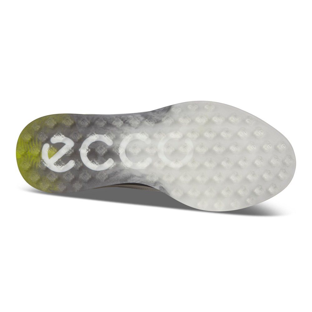 Zapatos De Golf Hombre - ECCO S-Three Spikeless - Blancos/Verdes - OMK683592